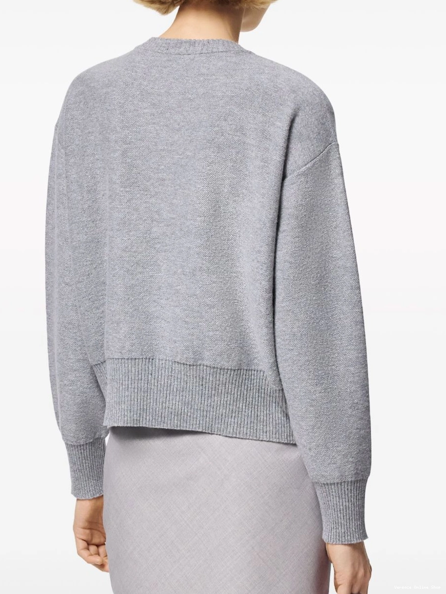 Cheap Women Versace wool-blend Medusa sweater 0713